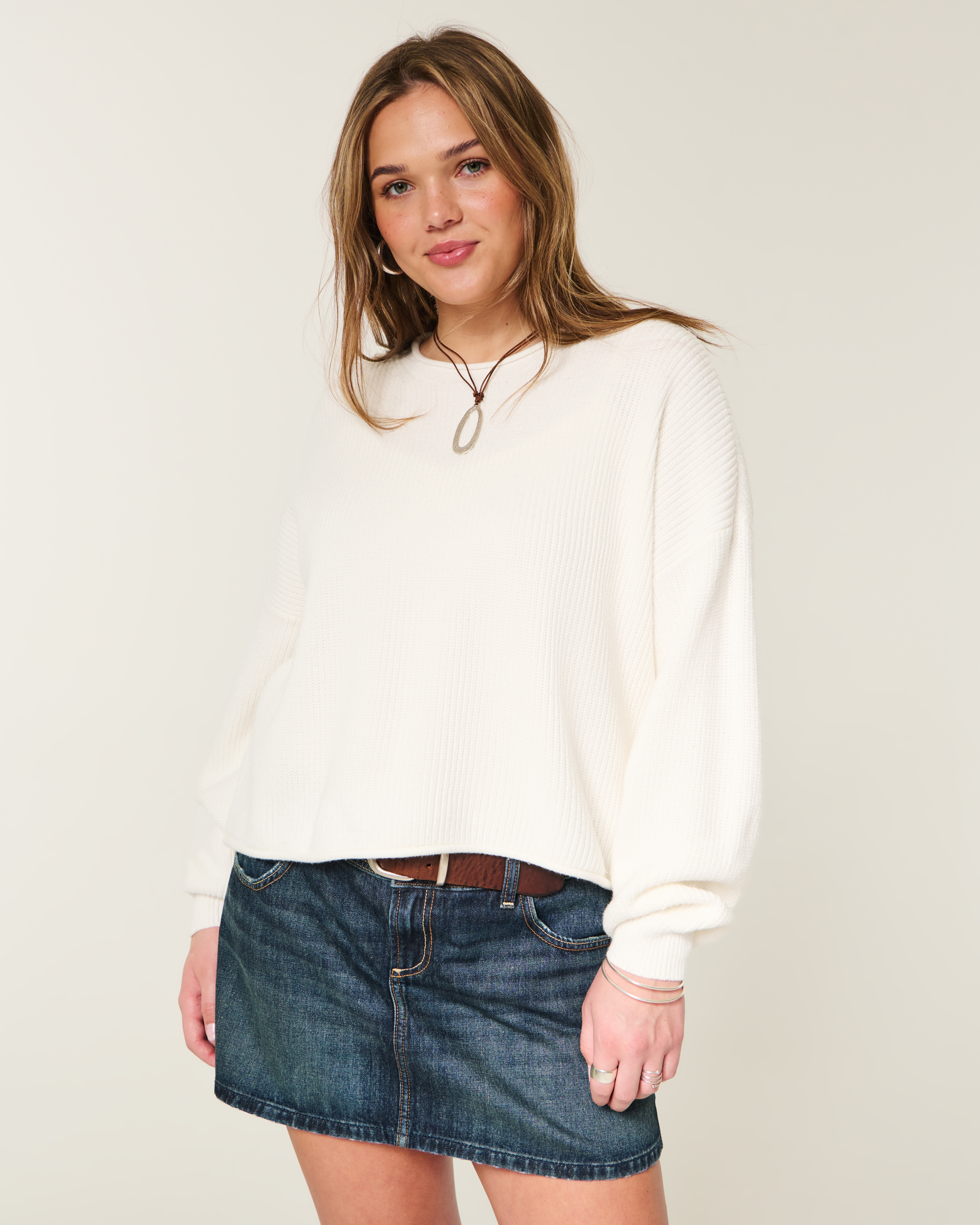 Женские свитеры Hollister Easy Rollneck Crew Sweater — фото 2