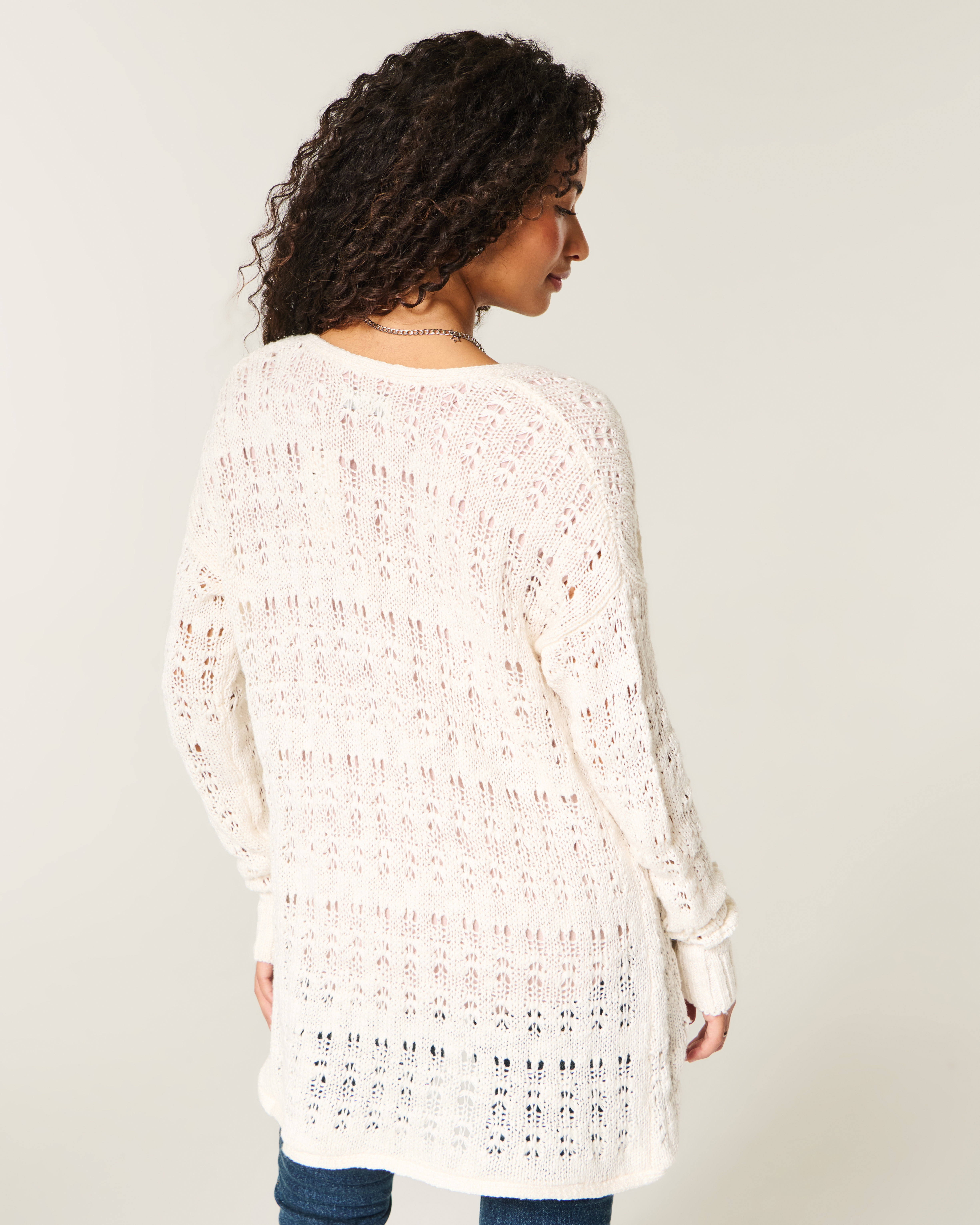 Женские кардиганы Hollister Long-Length No-Close Cardigan — фото 3