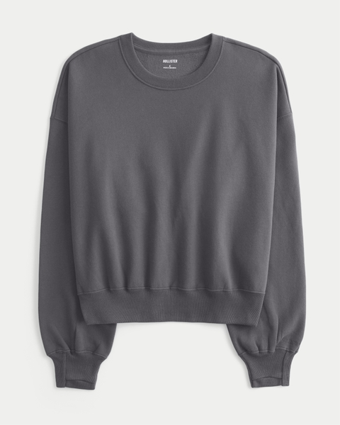 Женские худи Hollister Feel Good Easy Doe Print Crew Sweatshirt