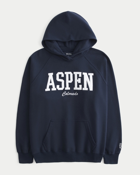 Женские худи Hollister Oversized Aspen Graphic