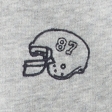Oversized Football Graphic Hoodie