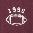 Oversized Football Graphic Hoodie