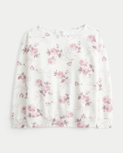 Женские худи Hollister Feel Good Oversized Off-the-Shoulder Sweatshirt