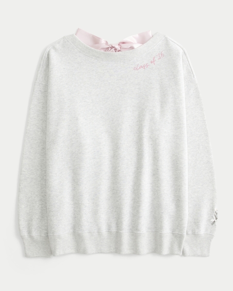 Женские худи Hollister Oversized Class of '26 Back Bow Sweatshirt