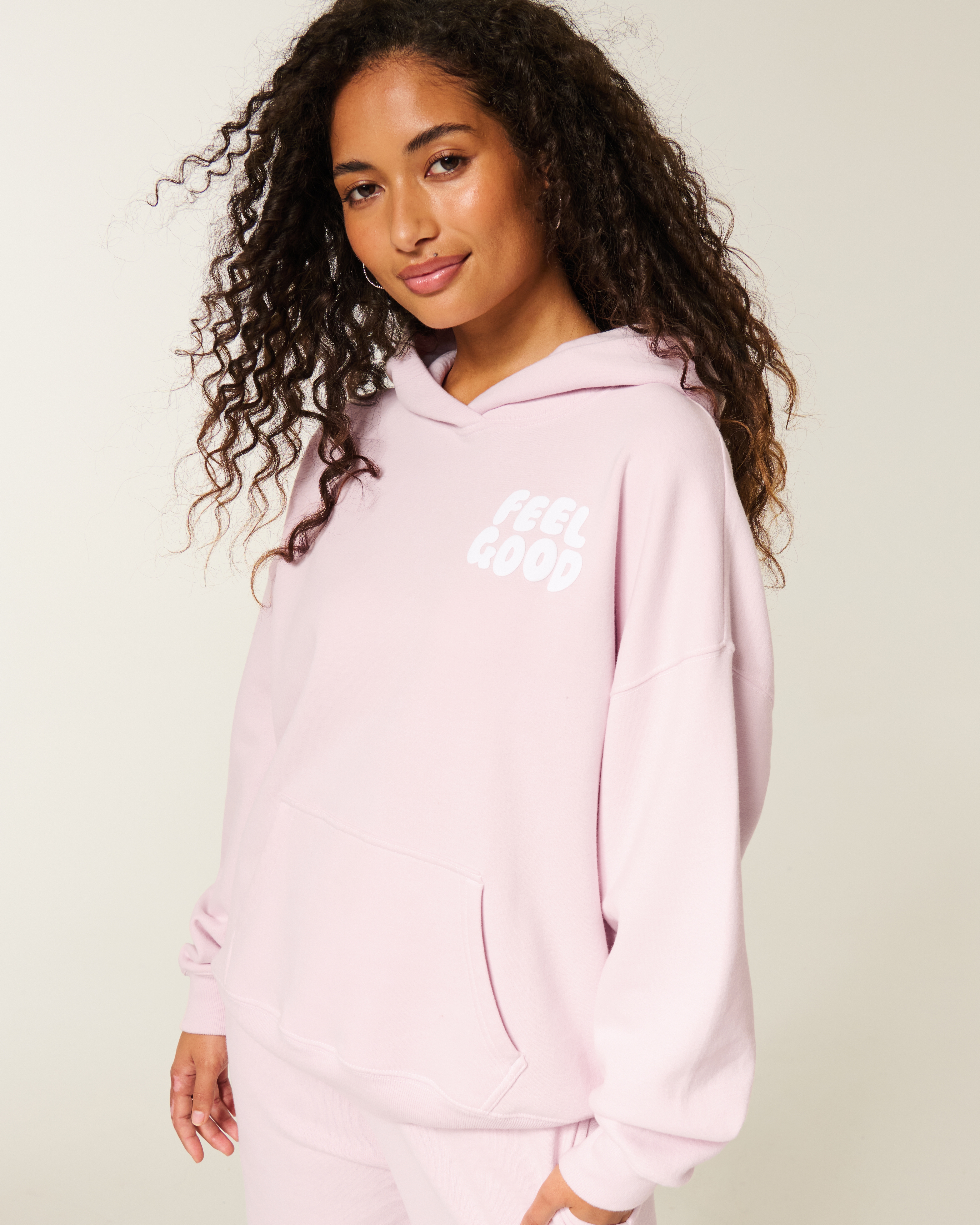Женские худи Hollister Feel Good Oversized Graphic — фото 2