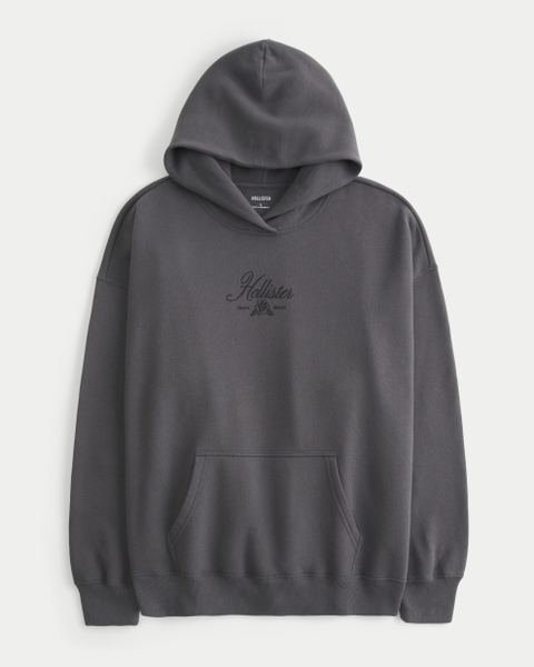 Женские худи Hollister Feel Good Oversized Sparkle Logo Graphic