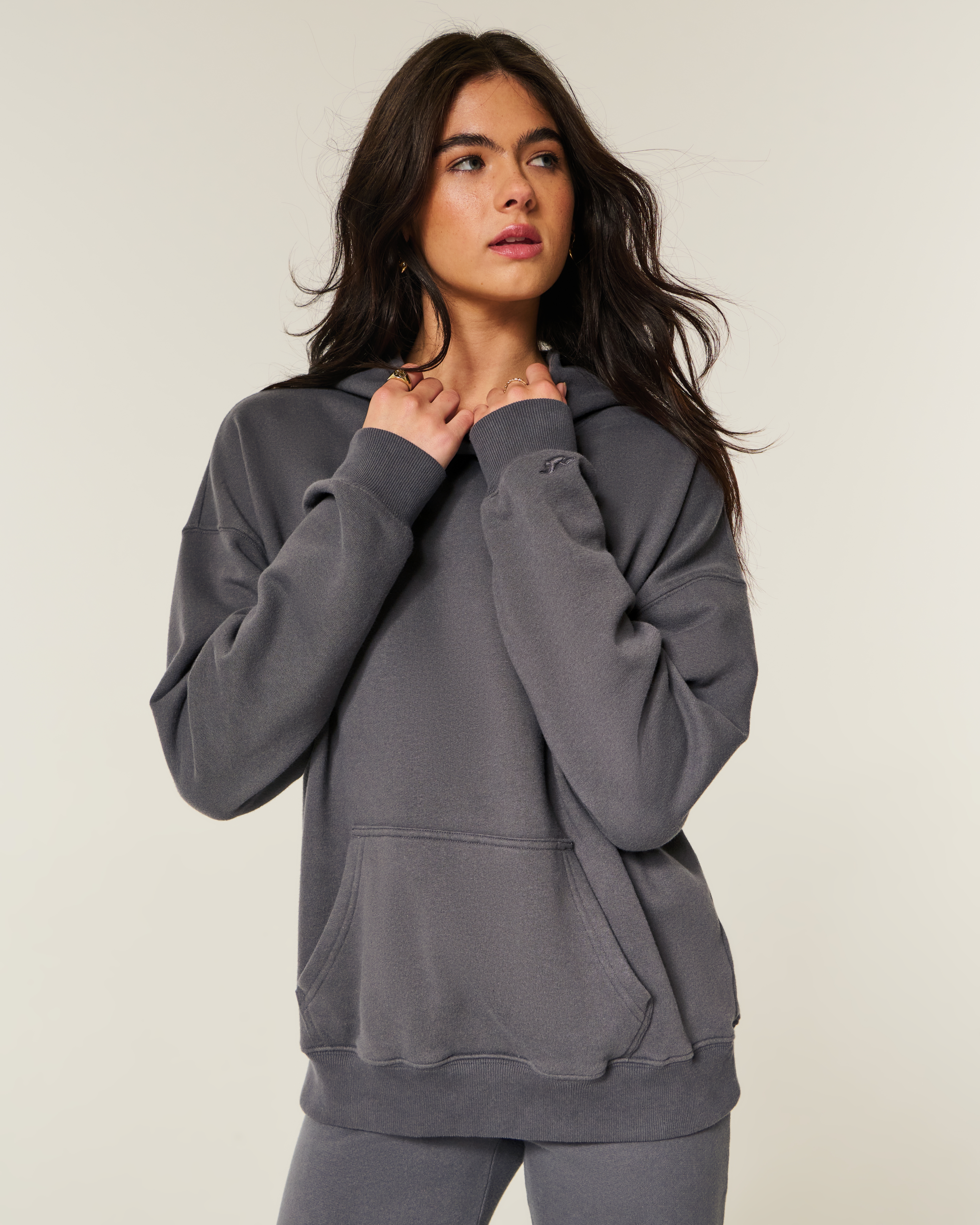 Женские худи Hollister Feel Good Oversized Candy Cane Graphic — фото 2