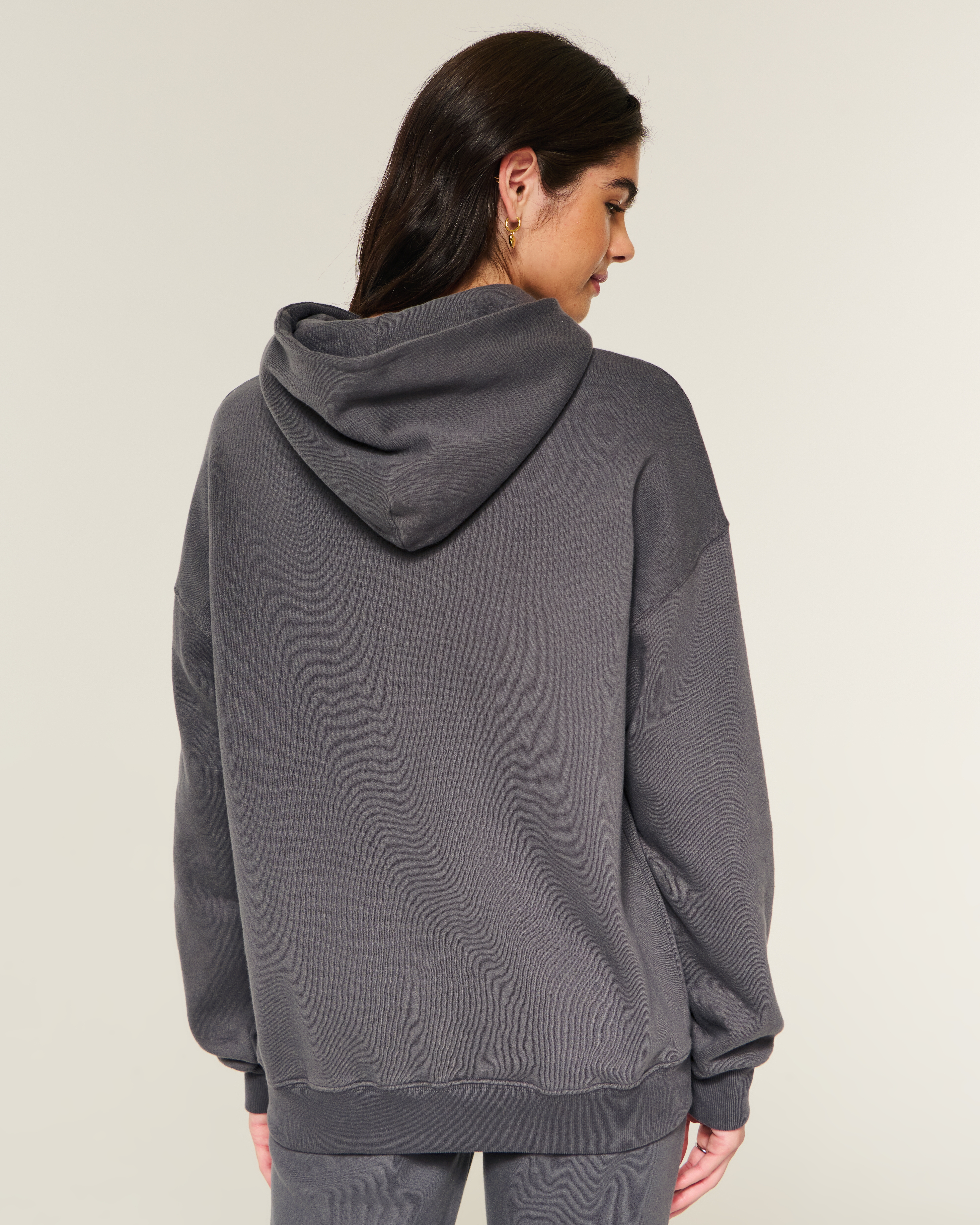 Женские худи Hollister Feel Good Oversized Candy Cane Graphic — фото 3