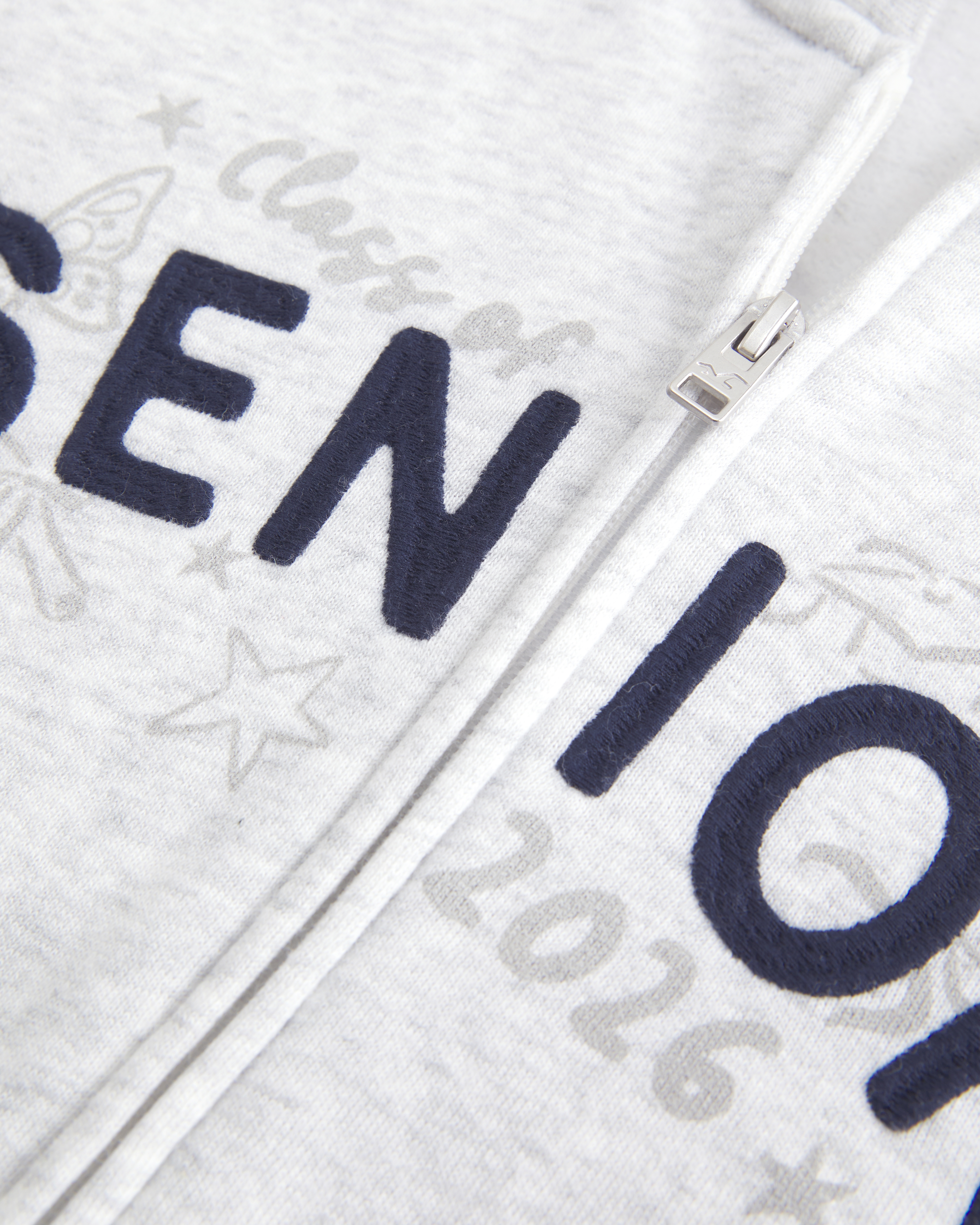 Женские худи Hollister Feel Good Zip-Up Senior '26 Graphic — фото 3
