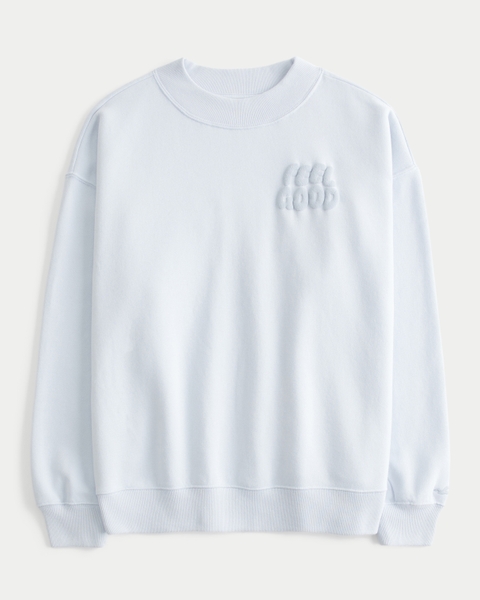 Женские худи Hollister Feel Good Logo Graphic Mock-Neck Sweatshirt