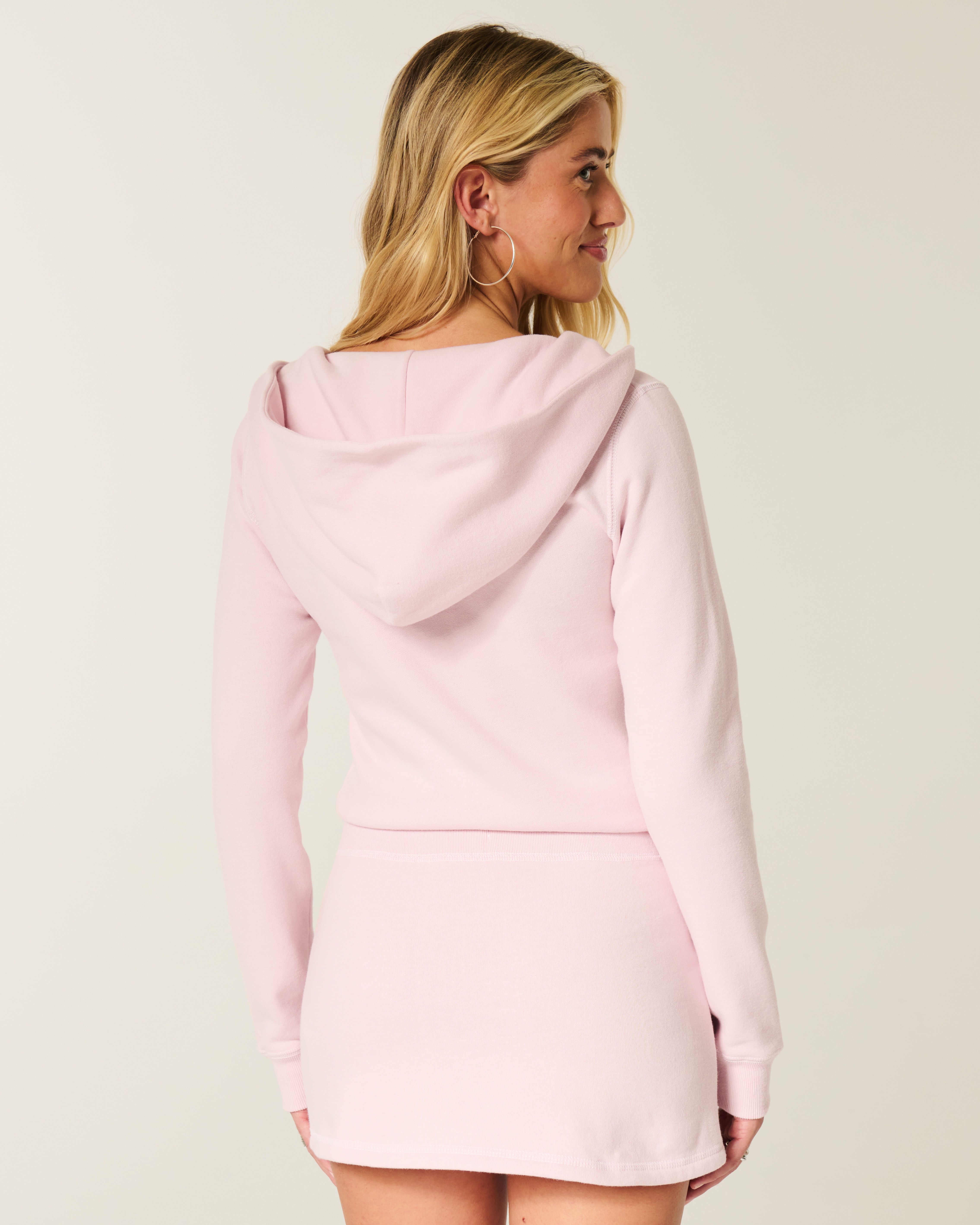 Женские платья Hollister Hooded Long-Sleeve Fleece Dress — фото 3