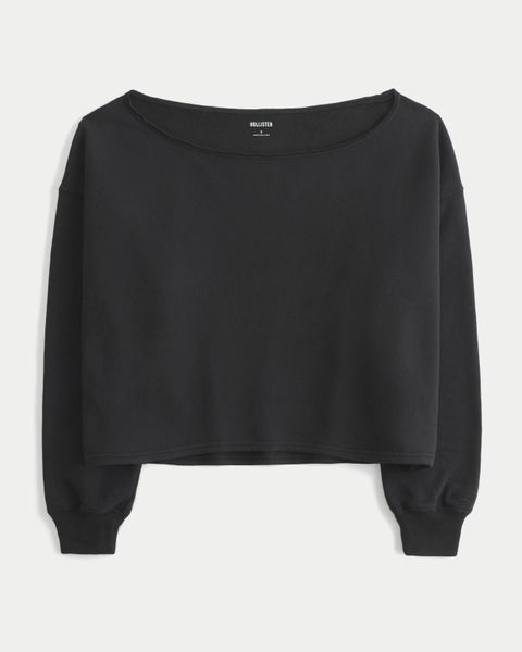 Женские худи Hollister Banded Off-the-Shoulder Sweatshirt