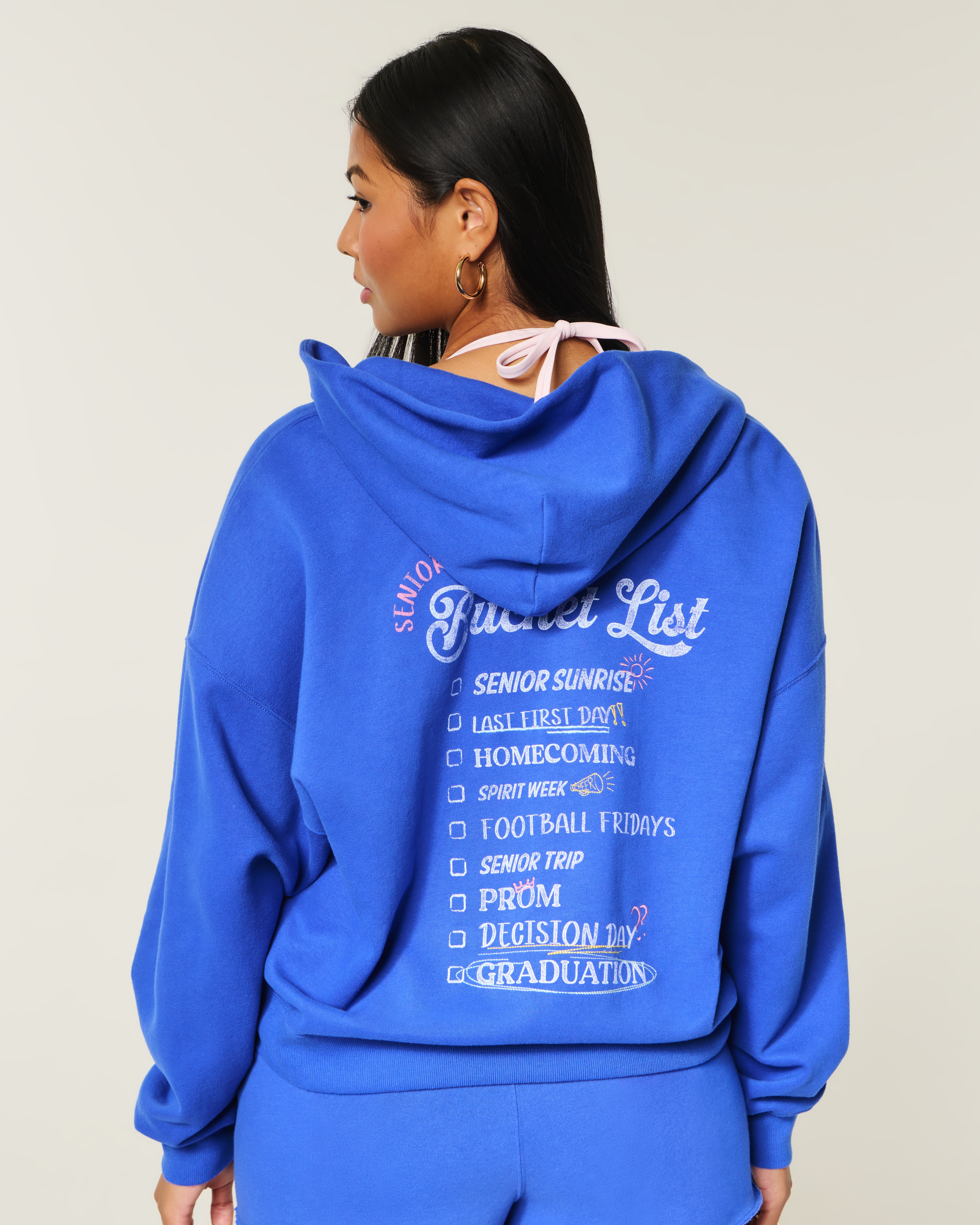 Женские худи Hollister Feel Good Senior 2026 Graphic Zip-Up — фото 4