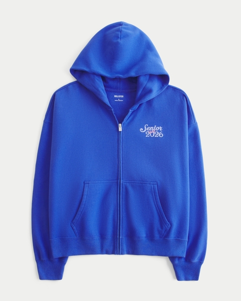 Женские худи Hollister Feel Good Senior 2026 Graphic Zip-Up