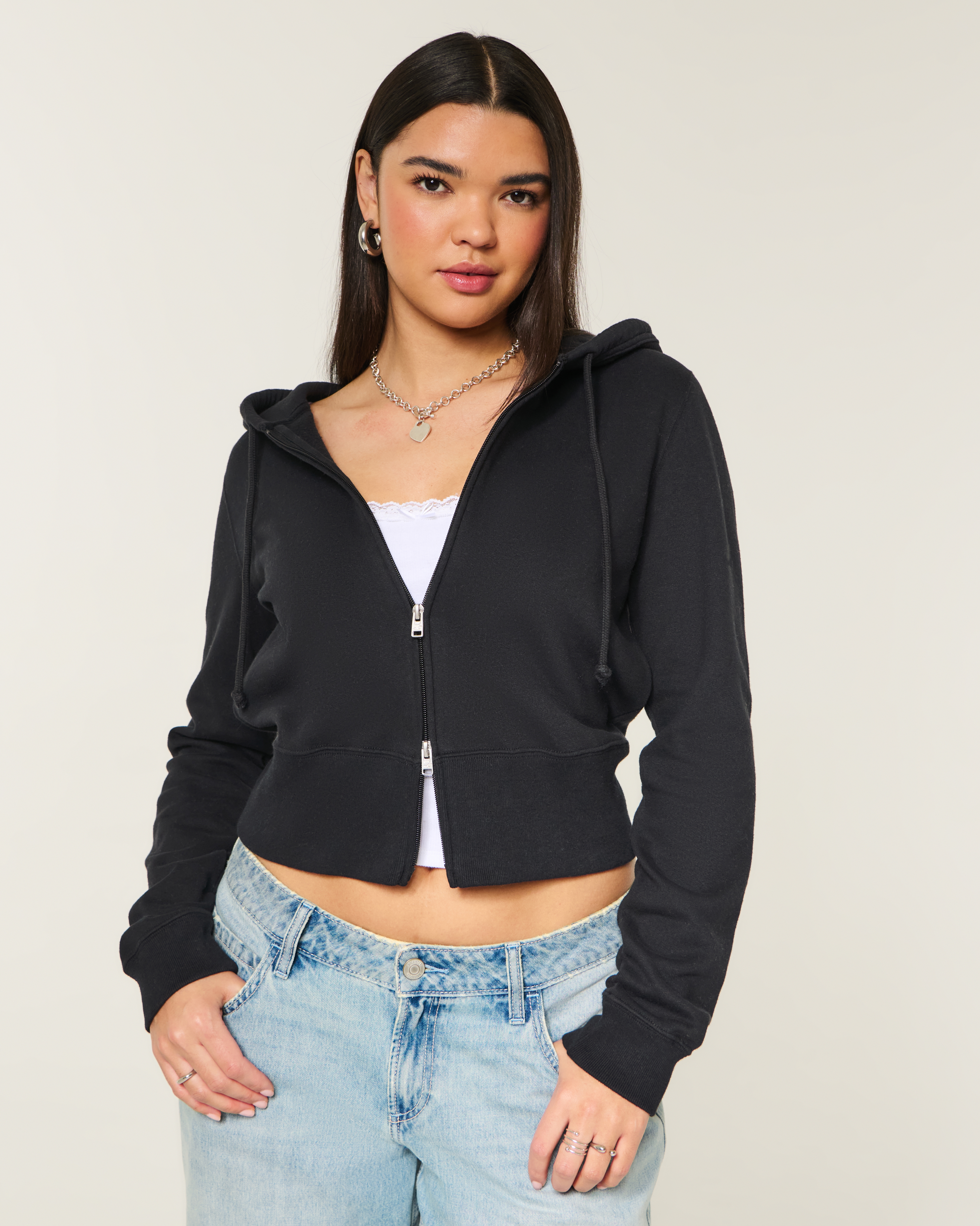 Женские худи Hollister Feel Good Zip-Up — фото 2