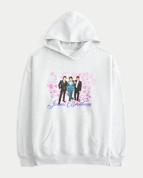 Женские худи Hollister Oversized Jonas Brothers Graphic