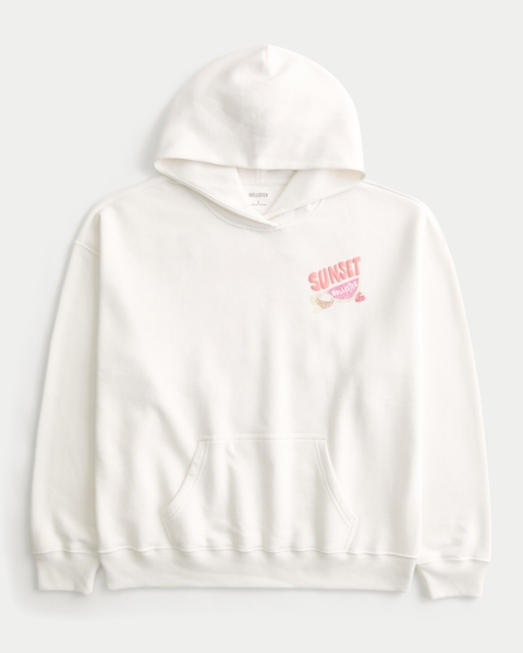 Женские худи Hollister Feel Good Oversized Logo Graphic