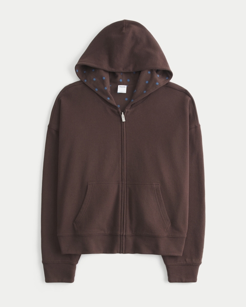 Женские худи Hollister Feel Good Reversible Zip-Up