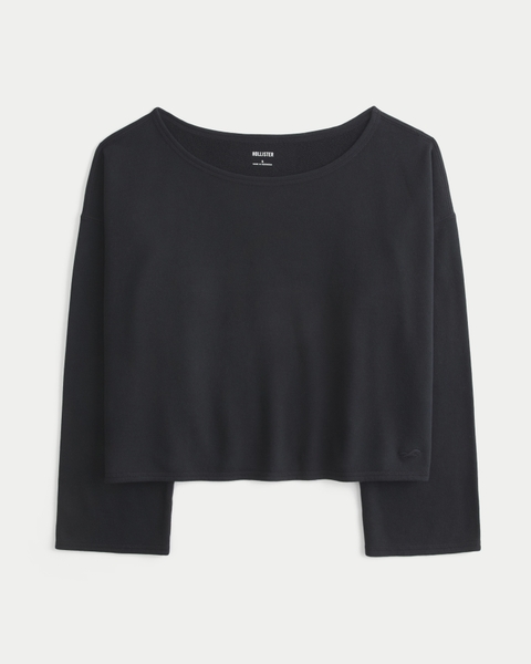 Женские худи Hollister Easy Off-the-Shoulder Sweatshirt