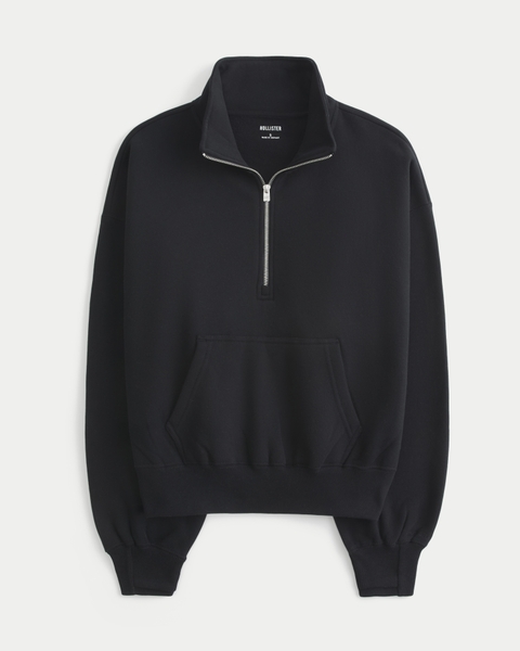Женские худи Hollister Easy Half-Zip Sweatshirt