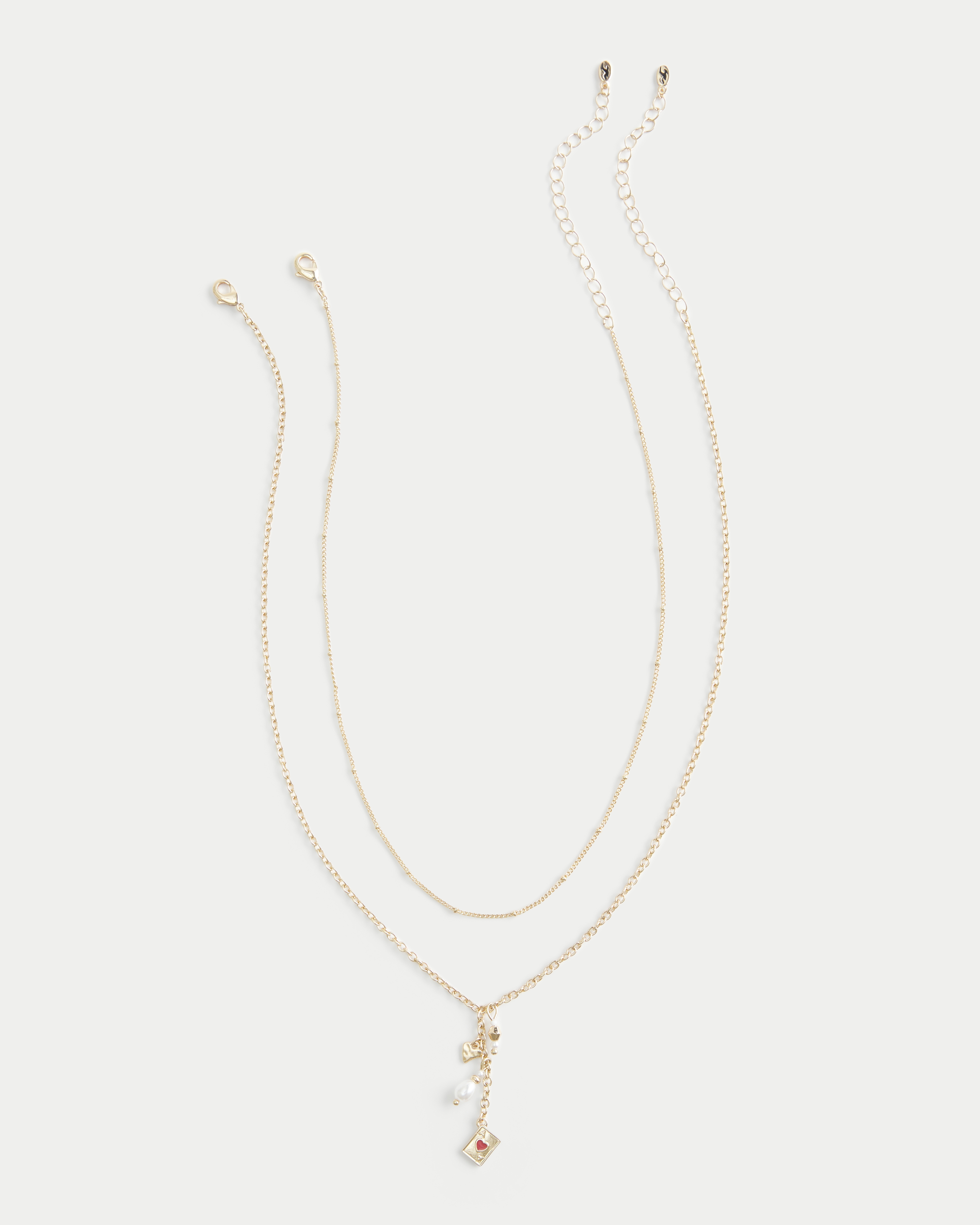 Hollister Card Charm Necklace 2-Pack — фото 3