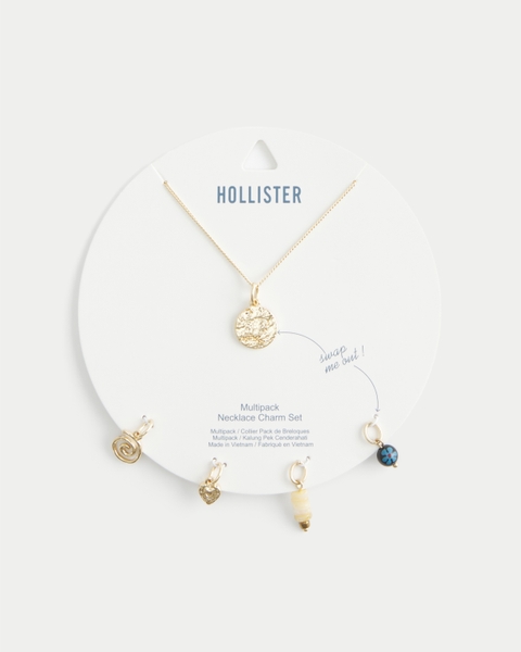 Hollister Gold Interchangeable Charm Necklace
