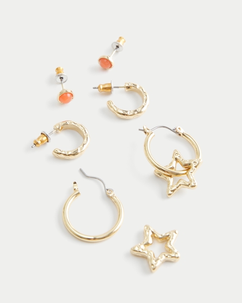 Hollister Star Hoop Earring 3-pack