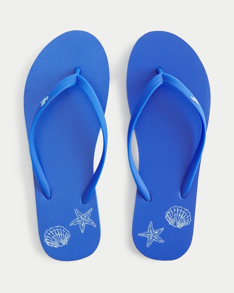 Женские сандалии Hollister Rubber Logo Flip Flops