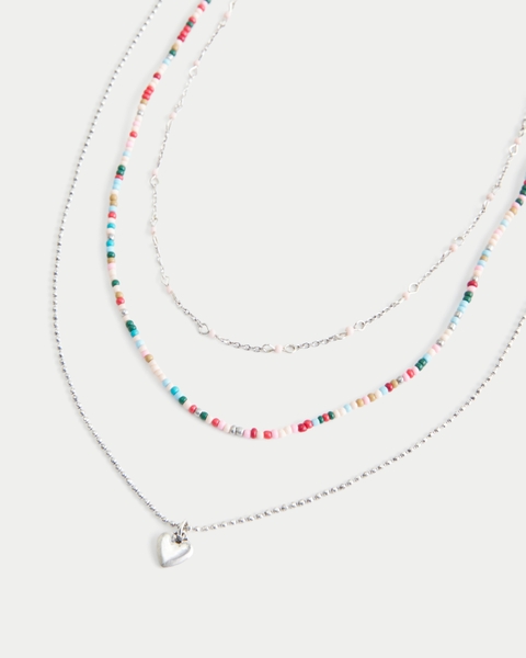 Женские купальники Hollister Heart Necklace 3-Pack
