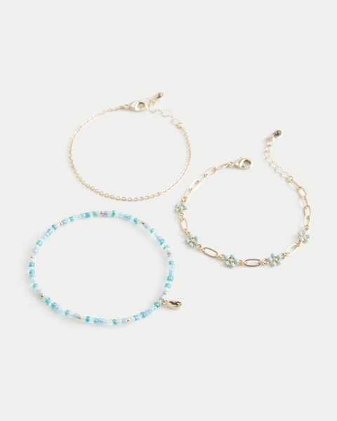 Бельё Hollister Flower Chain Bracelet 3-Pack