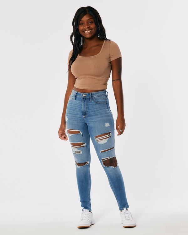 Jeans muy ajustados para mujer Hollister Co.