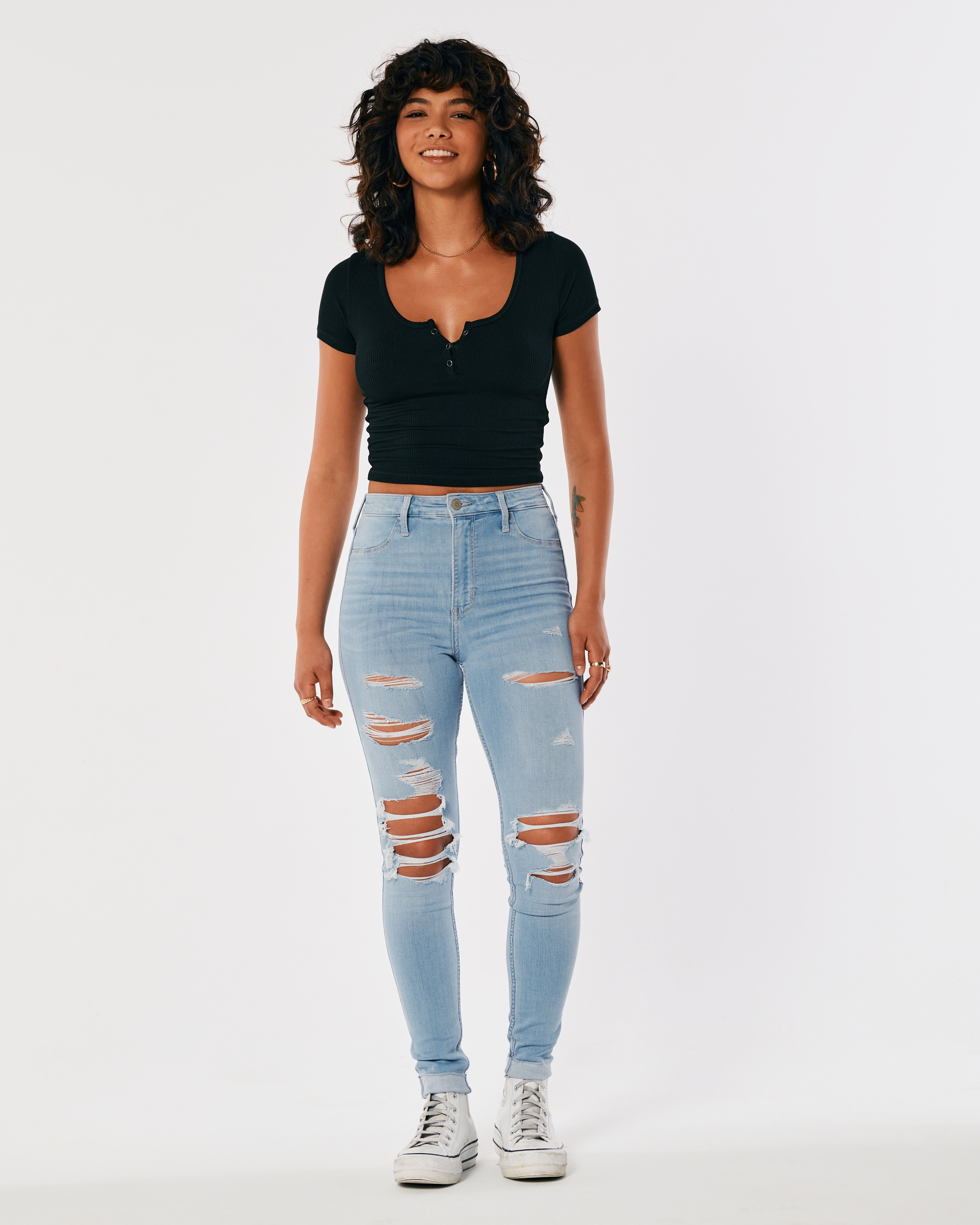 hollister jeans high waisted