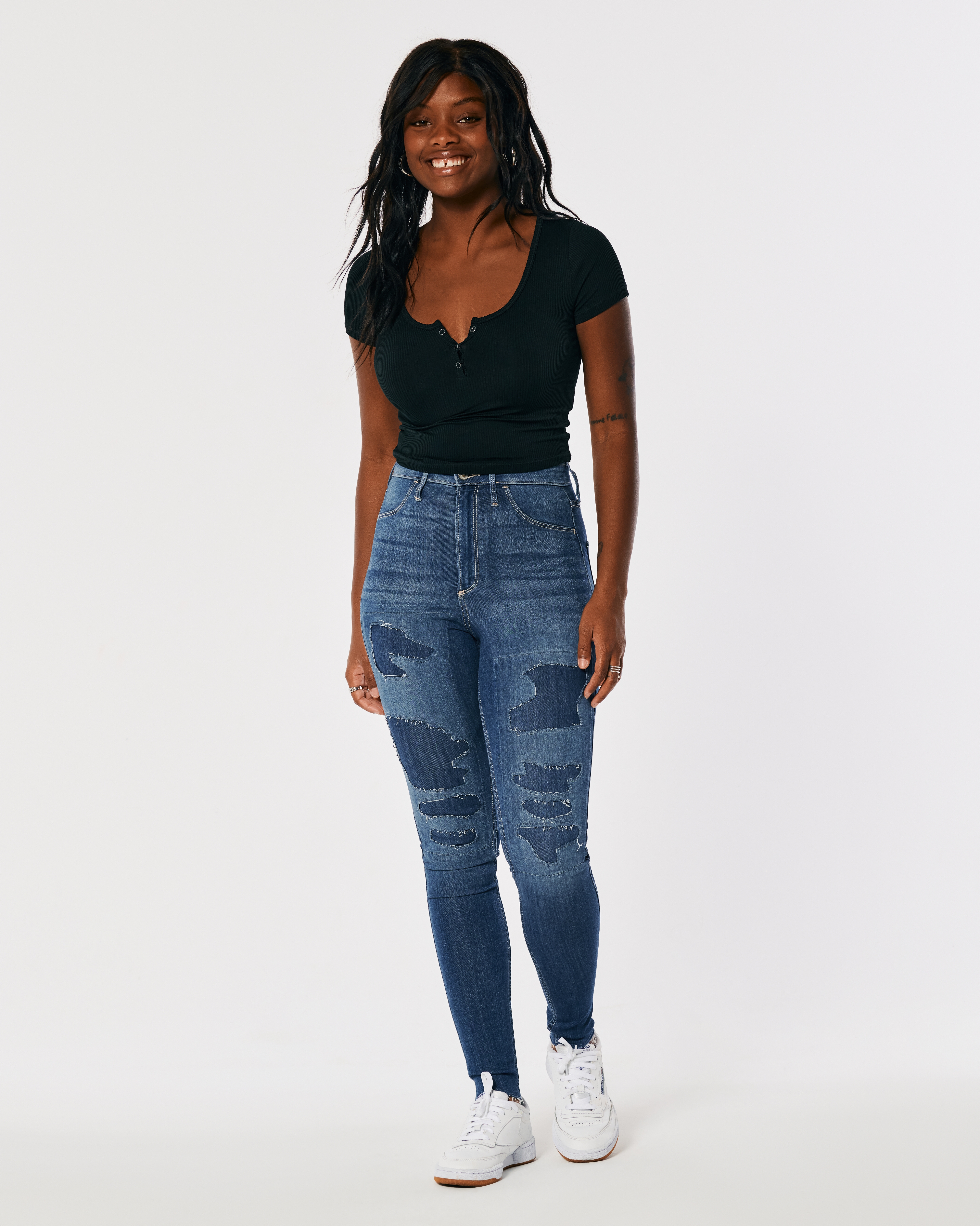 hollister ultra high rise jean leggings