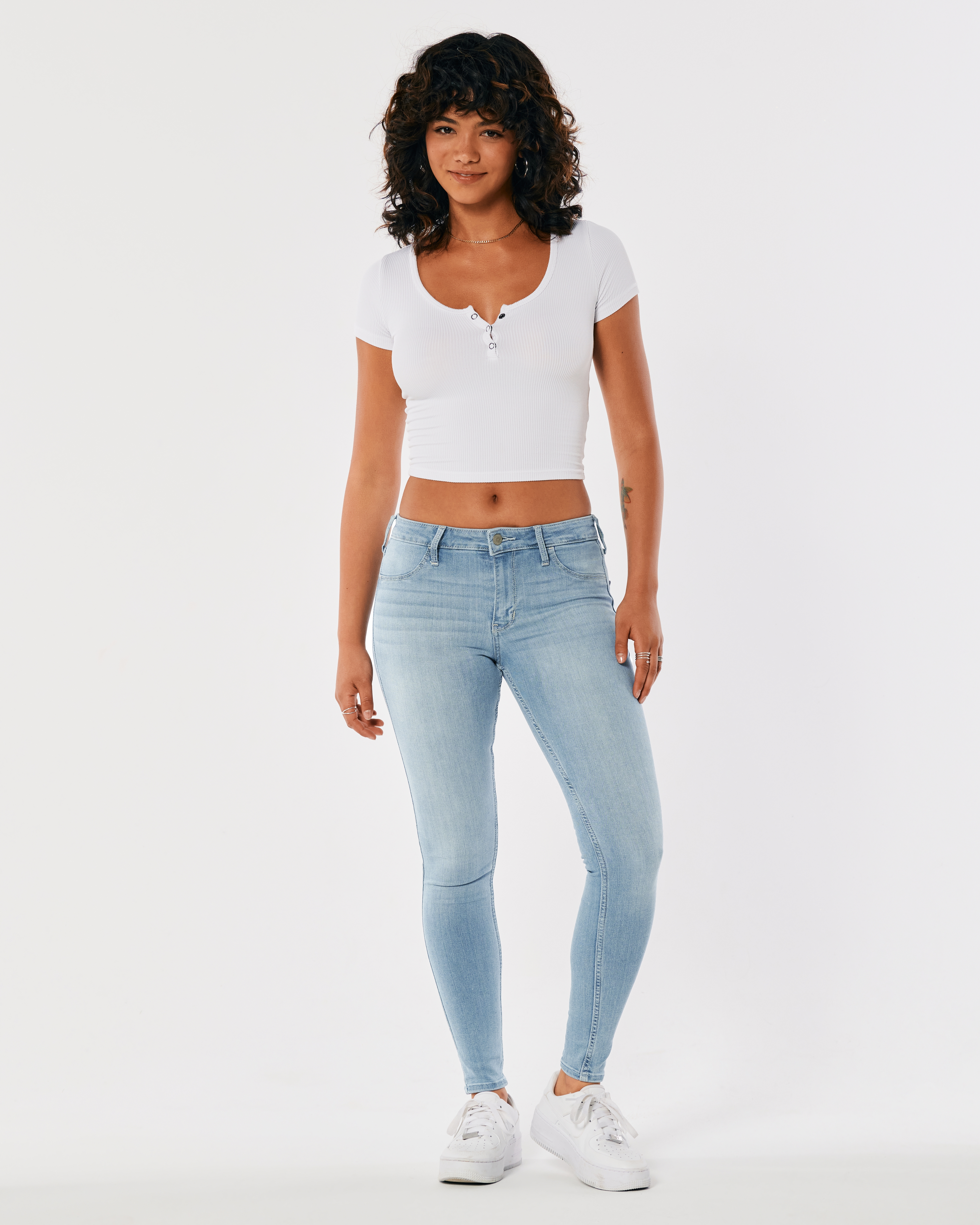 hollister jeggings high waisted