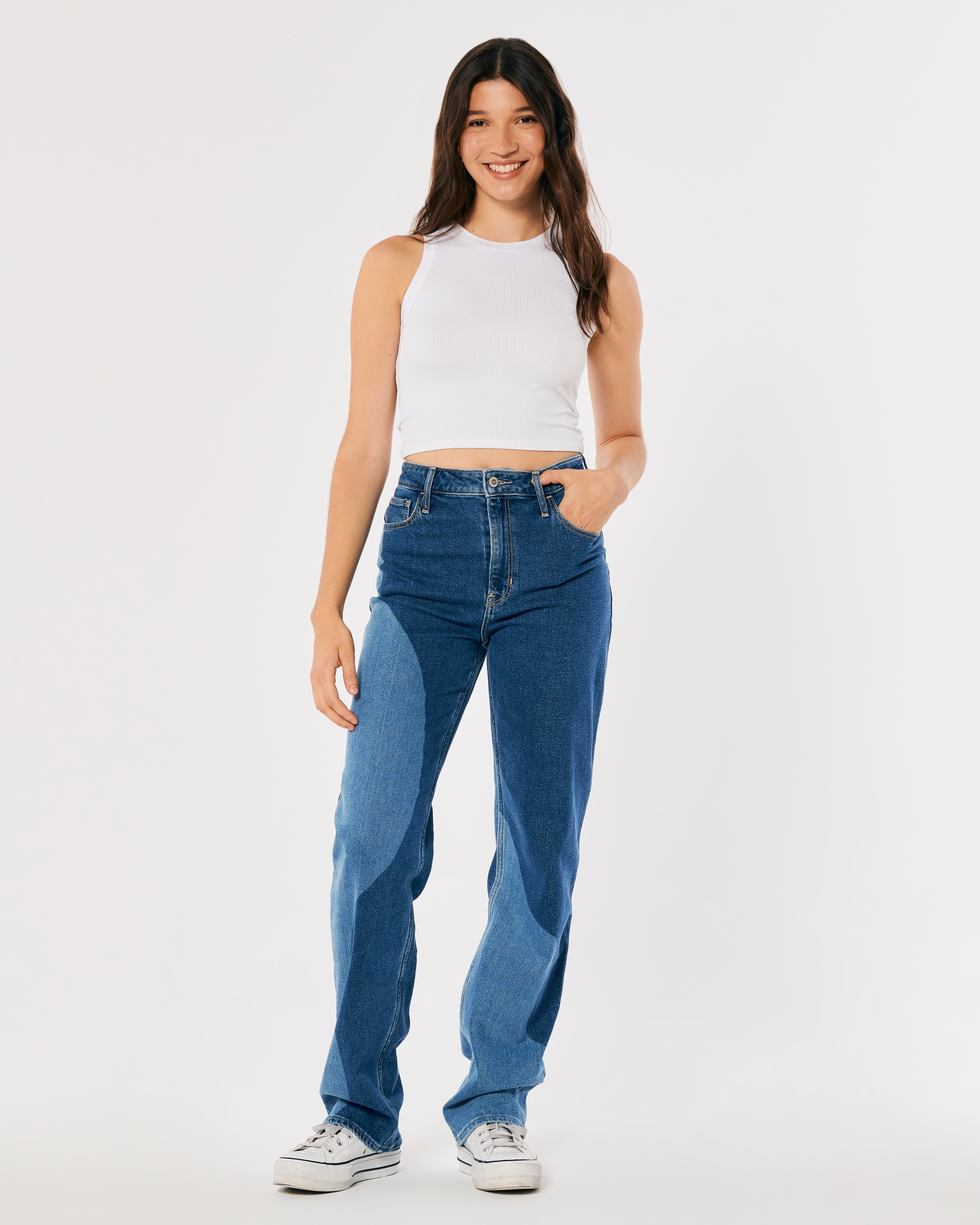 dad jeans hollister