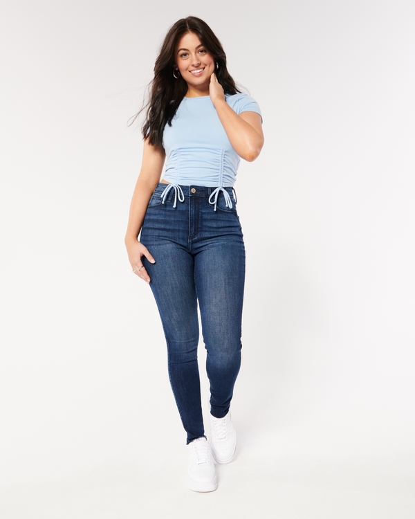 high rise super skinny jeans hollister