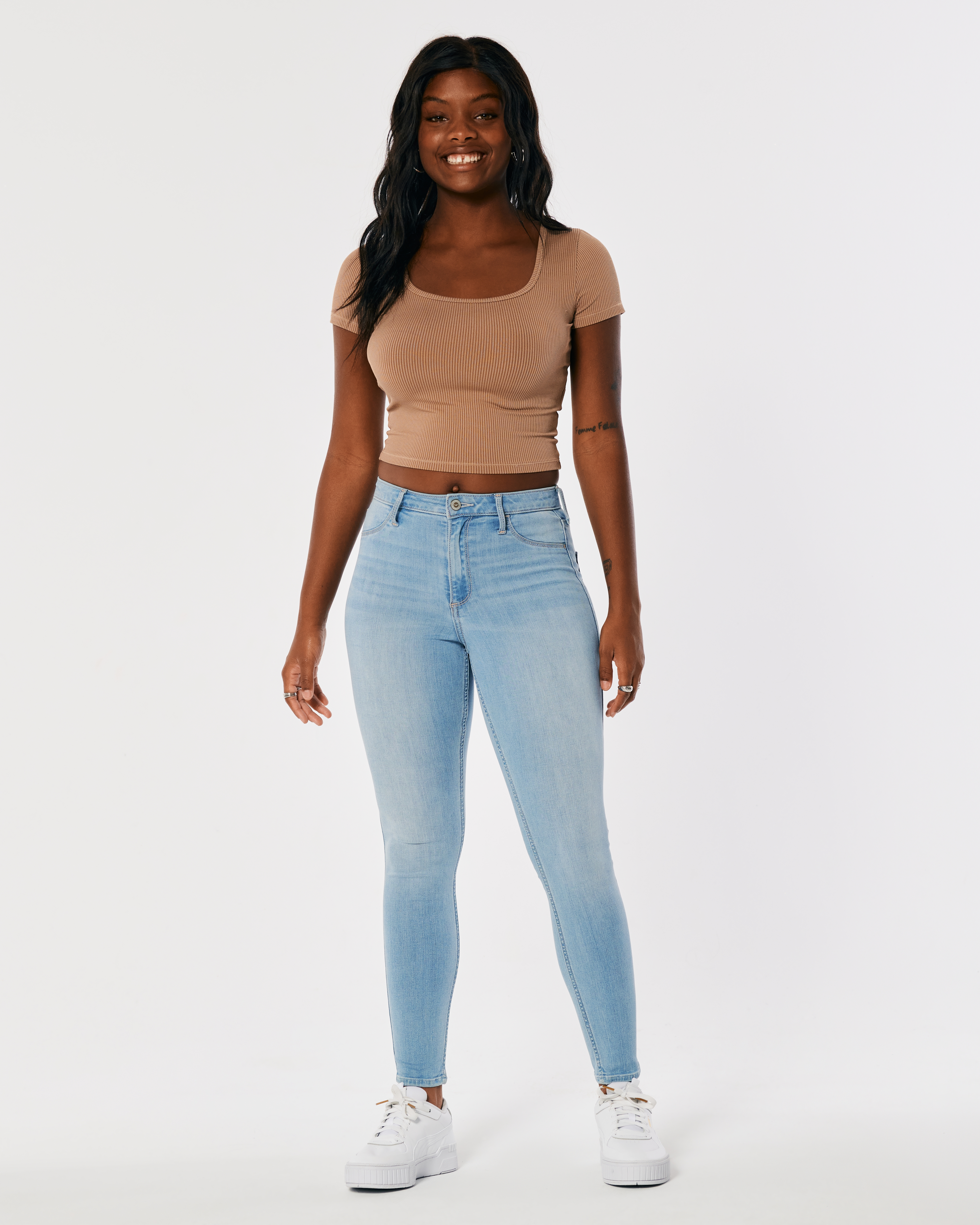 high rise super skinny jeans hollister