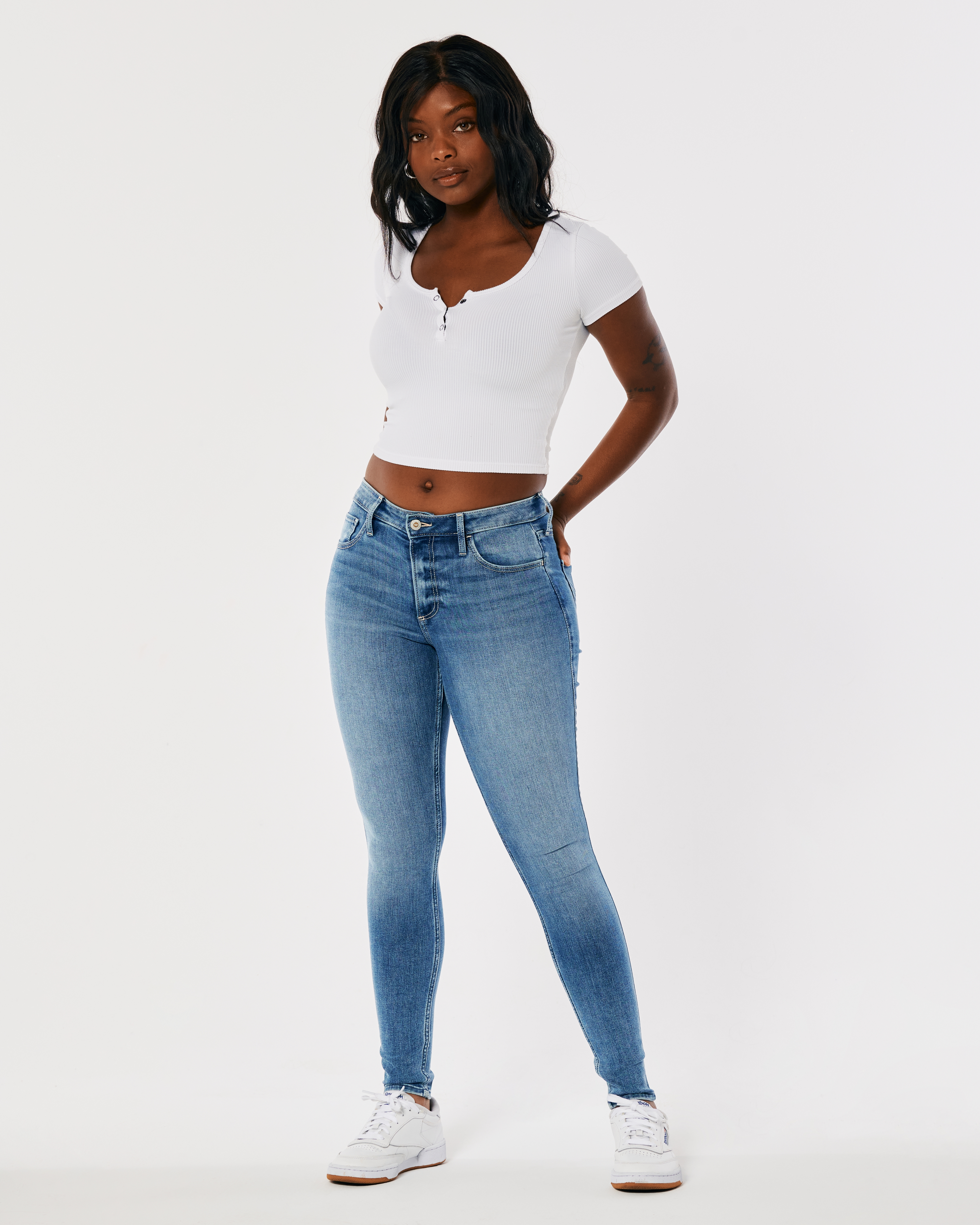 high rise super skinny jeans hollister