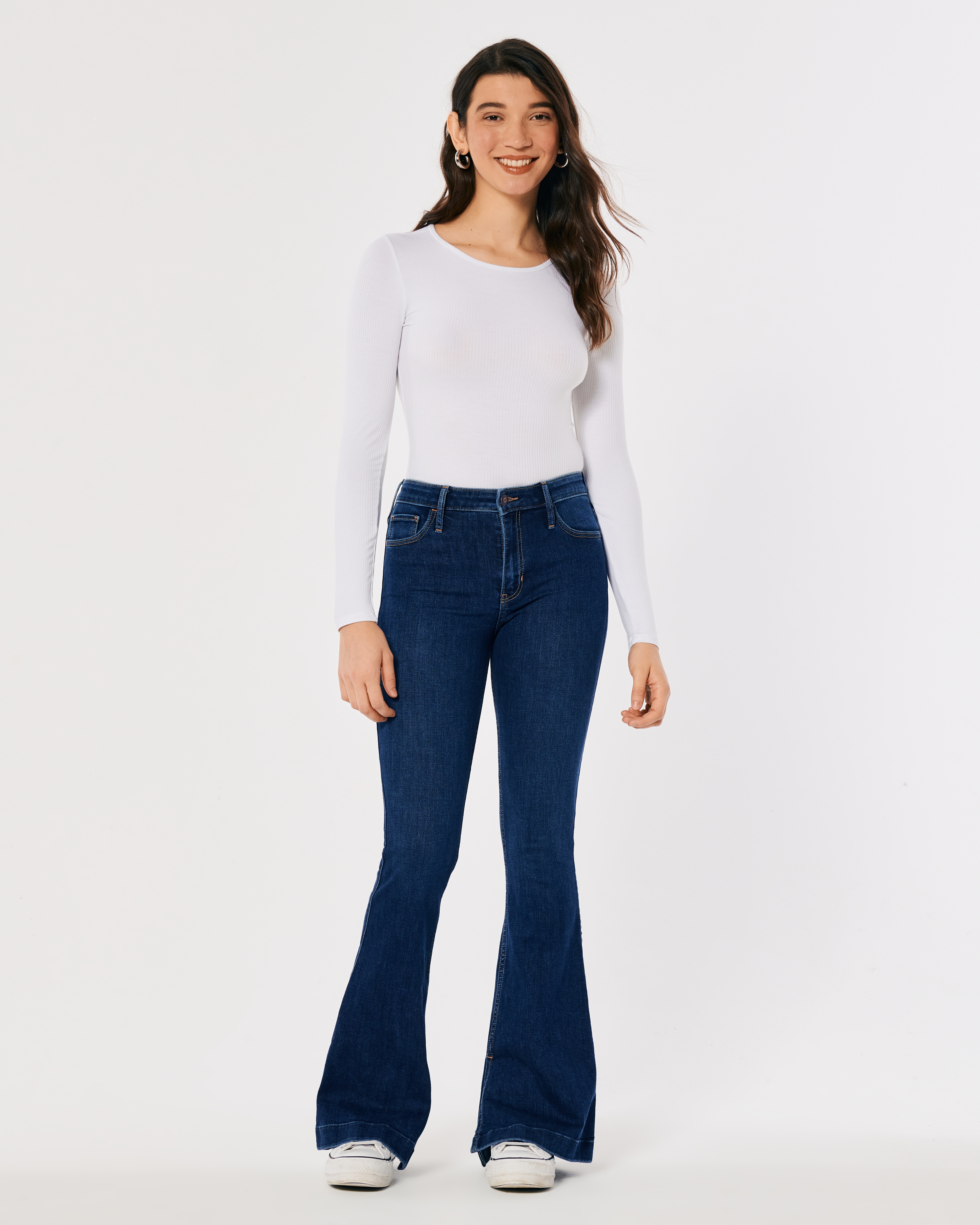 flared jeans hollister