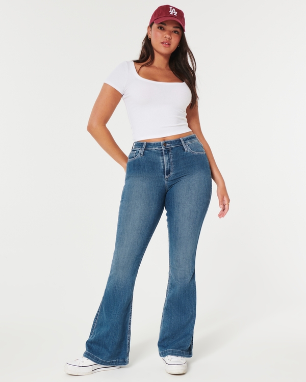 Curvy sale jeans hollister