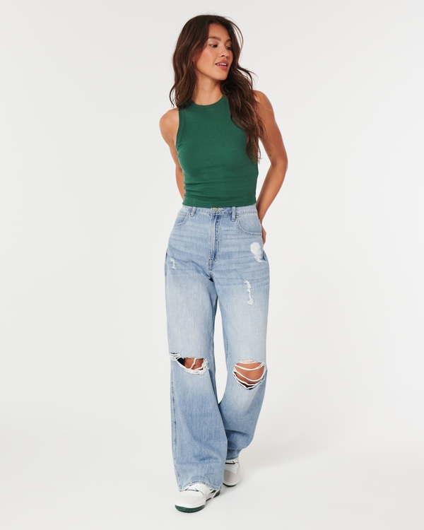 Jeans rotos mujer Jeans envejecidos |