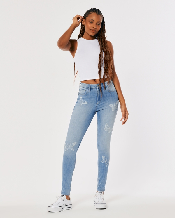 Women's Curvy Jeans: High Rise, Skinny & Straight | Hollister Co.