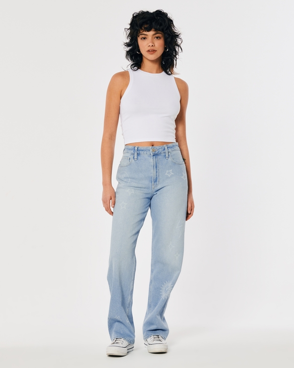 hollister dad jeans