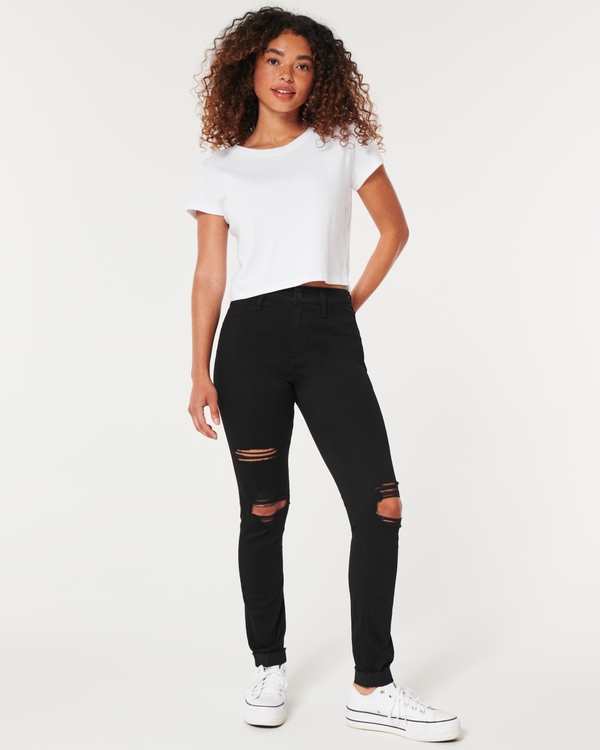 Capri Pants Black Denim from Vivien of Holloway