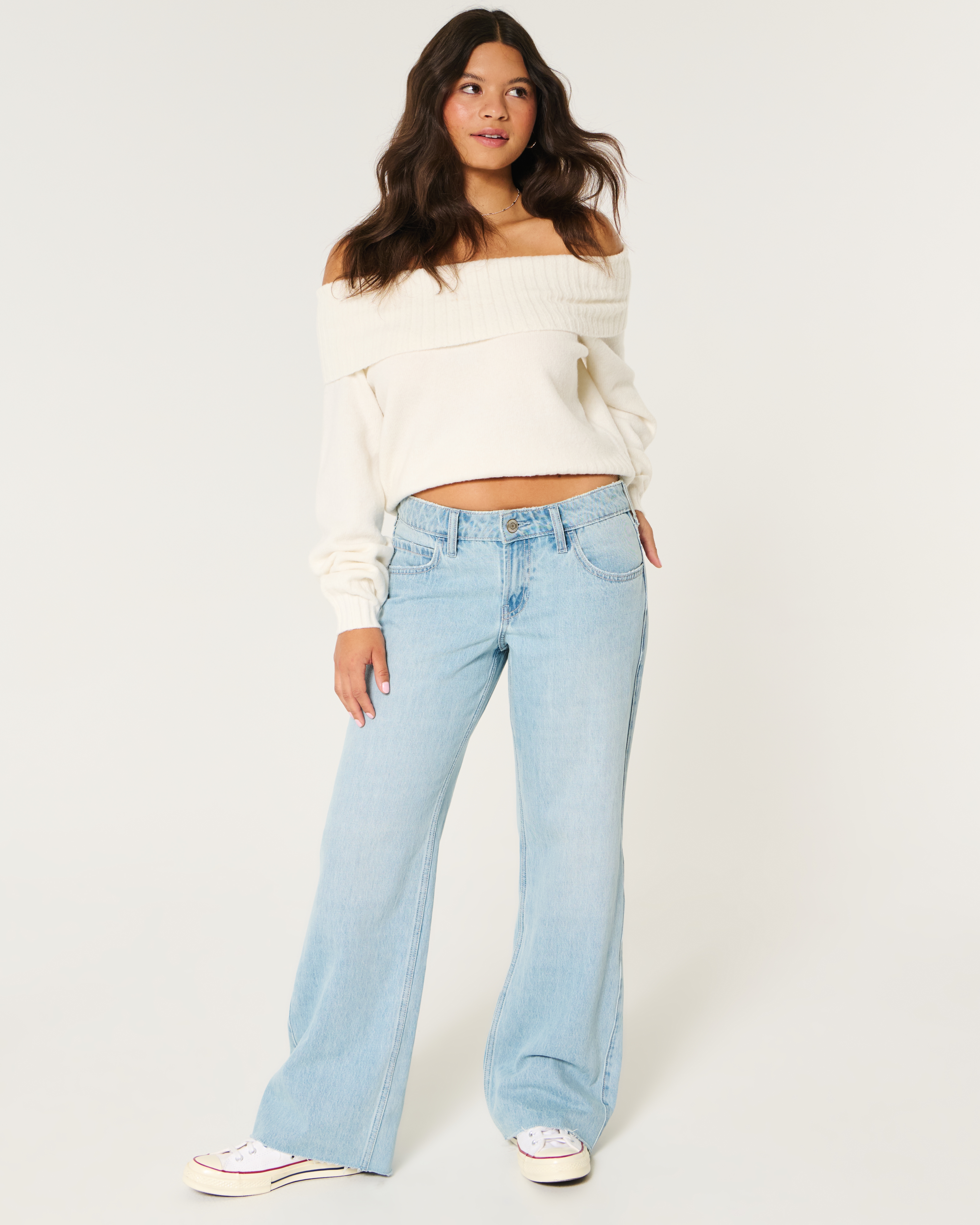 Женские джинсы Hollister Low-Rise Light Wash Baggy Jeans — фото 2