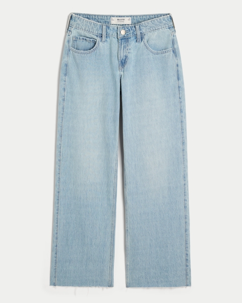 Женские джинсы Hollister Low-Rise Light Wash Baggy Jeans