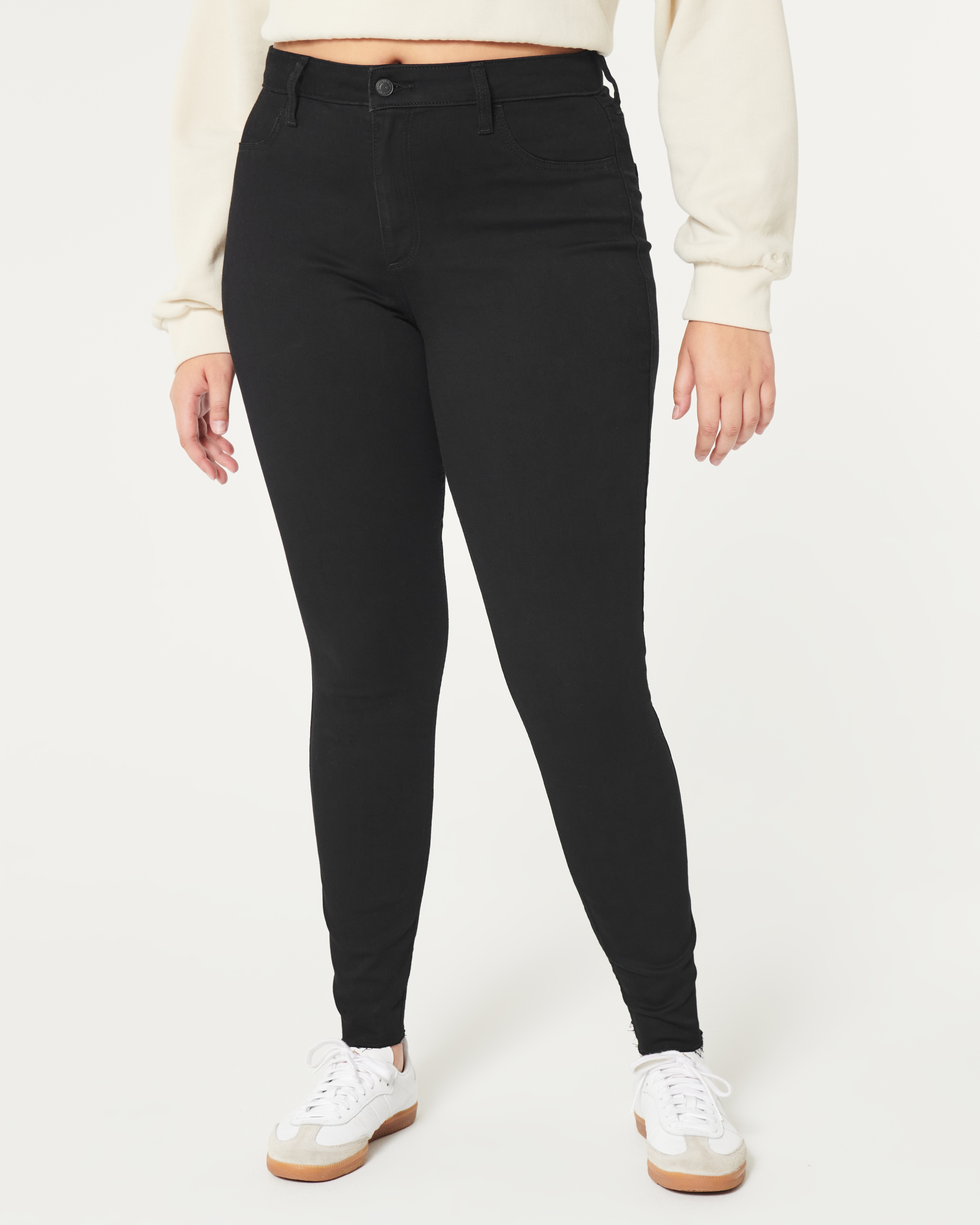 Женские джинсы Hollister Curvy High-Rise Black Jean Leggings — фото 3