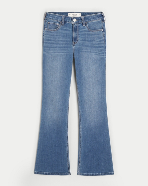 Женские джинсы Hollister Mid-Rise Medium Wash Bootcut Jeans