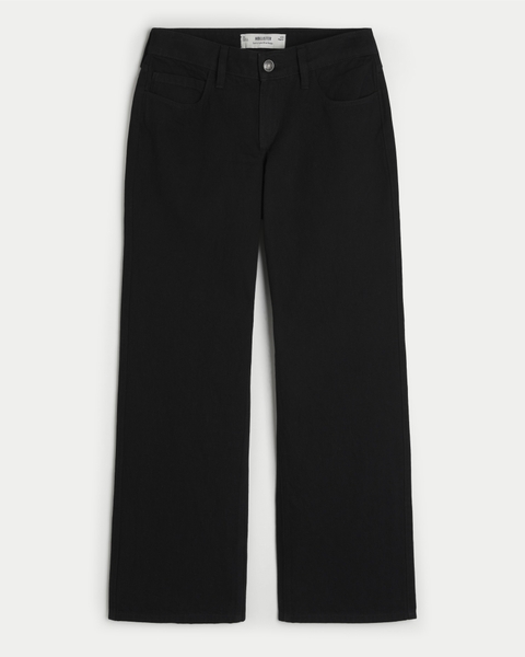Женские джинсы Hollister Curvy Low-Rise Dark Wash Baggy Jeans