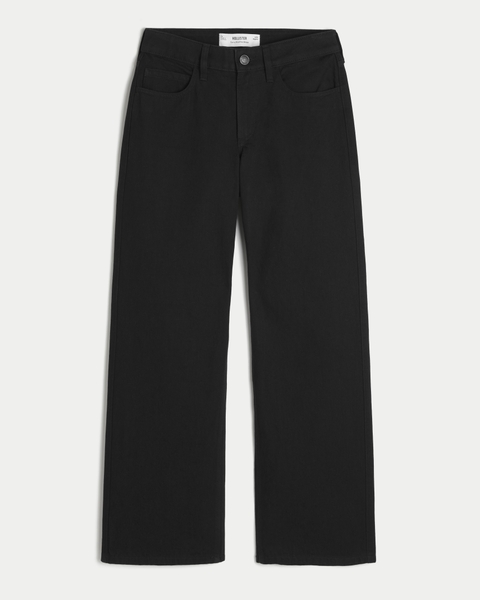 Женские джинсы Hollister Curvy Mid-Rise Medium Wash Baggy Jeans